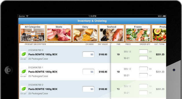 Sysco Counts for iPad